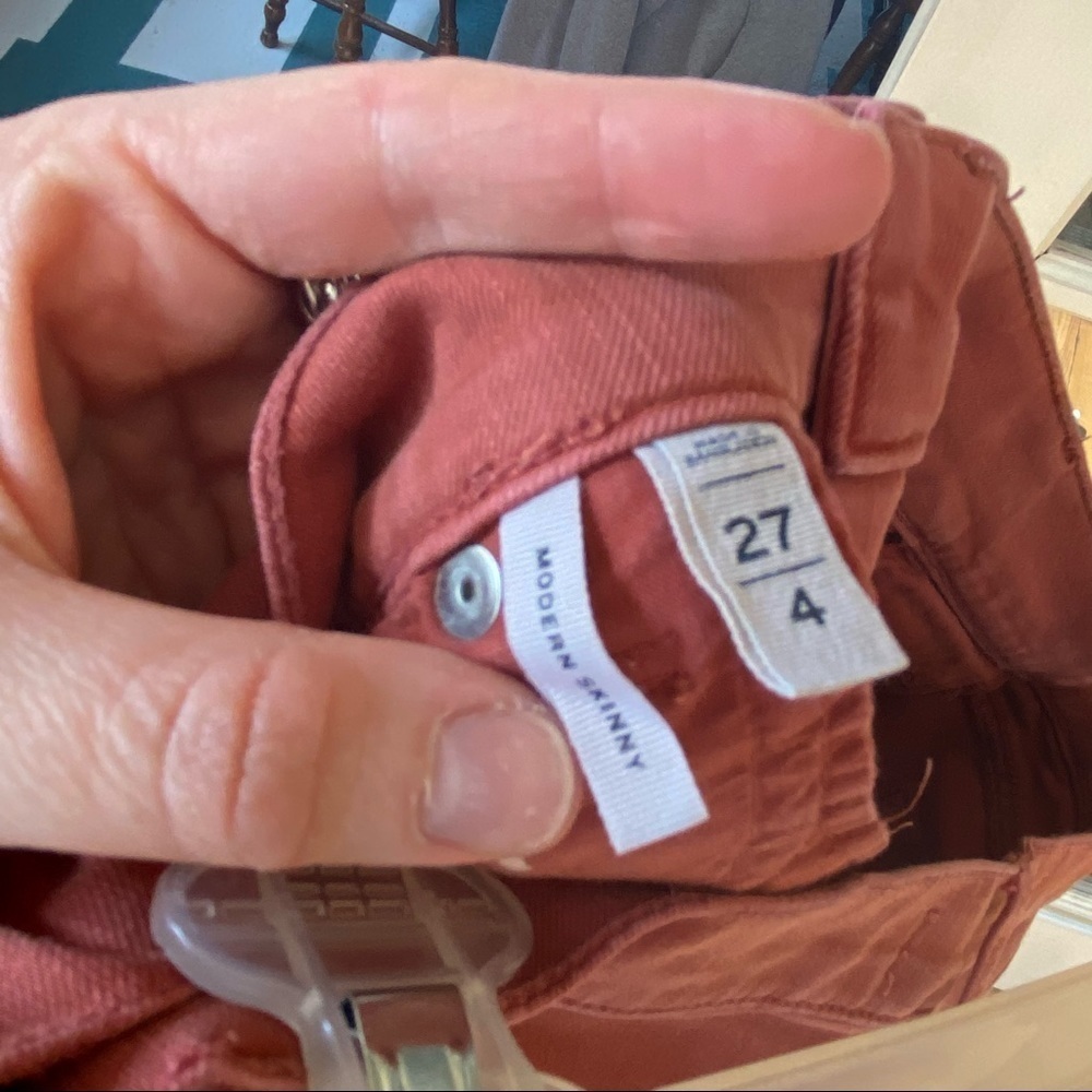 Loft Modern Skinny Pant - 27 / 4 - Coral - Picture 4 of 4